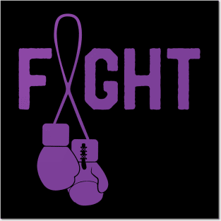 Cute Pancreatic Cancer Awareness Survivor Fighter Ribbon Posters and Art